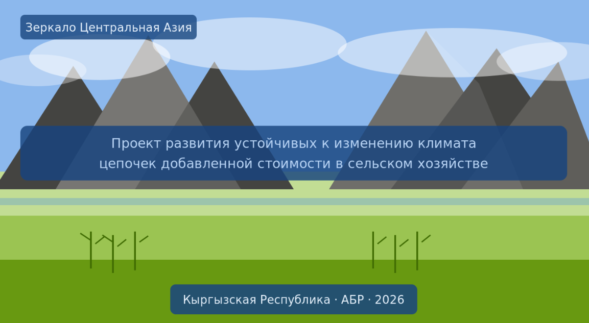 «Зеркало Центральная Азия» проводит базовое исследование в рамках проекта АБР по развитию агропродовольственных цепочек Кыргызстана